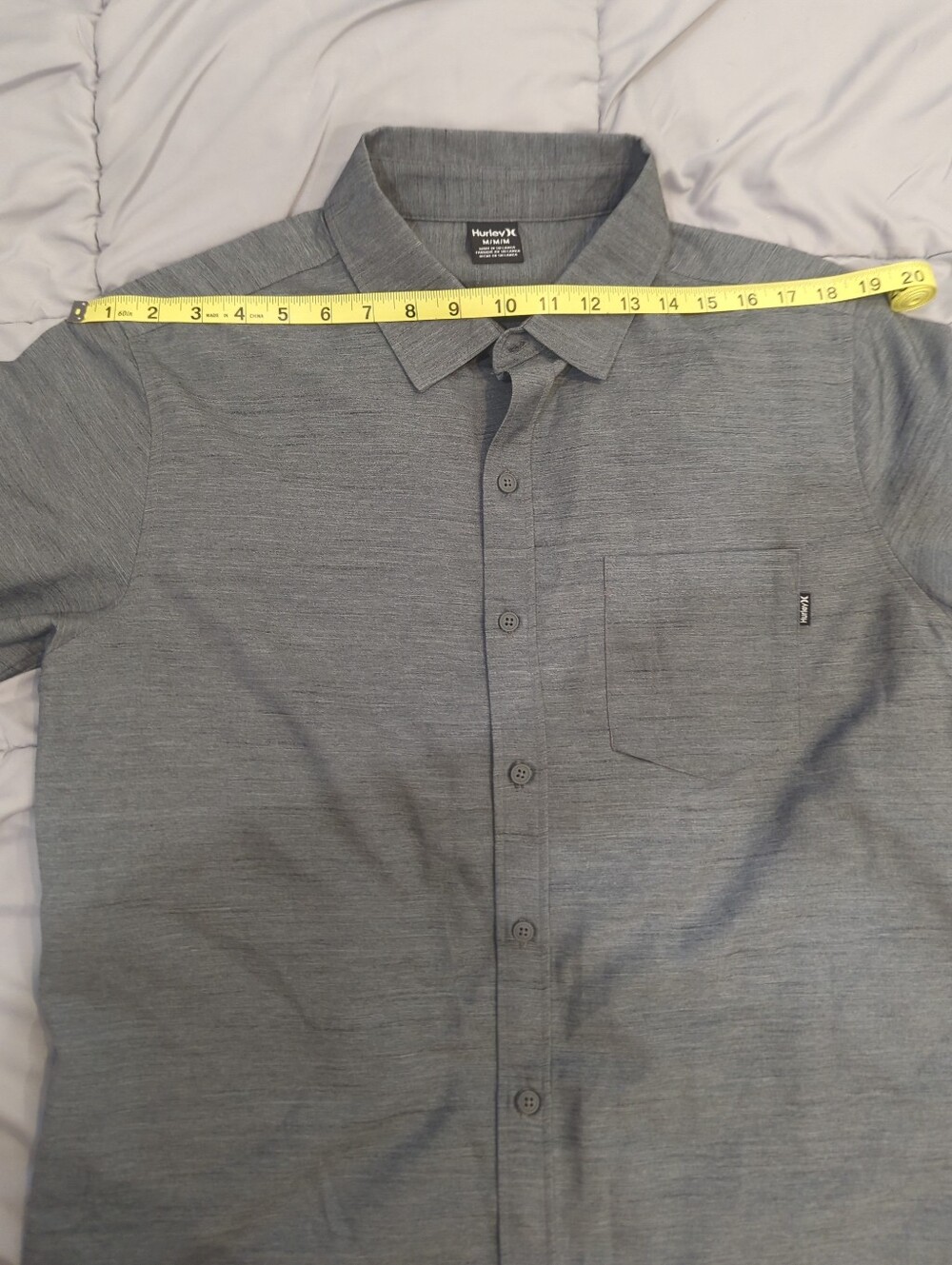 Hurley Charcoal Gray Short-Sleeve Button-Down Shirt - Picture 12 of 12